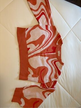 Altar’d State Swirl Pattern Long-Sleeve Sweater